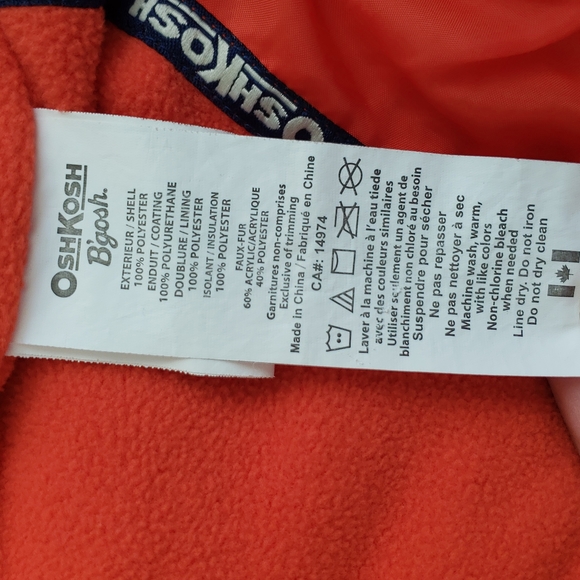 Oshkosh Toddler Winter Jacket Waterproof size 24 M - Picture 6 of 7